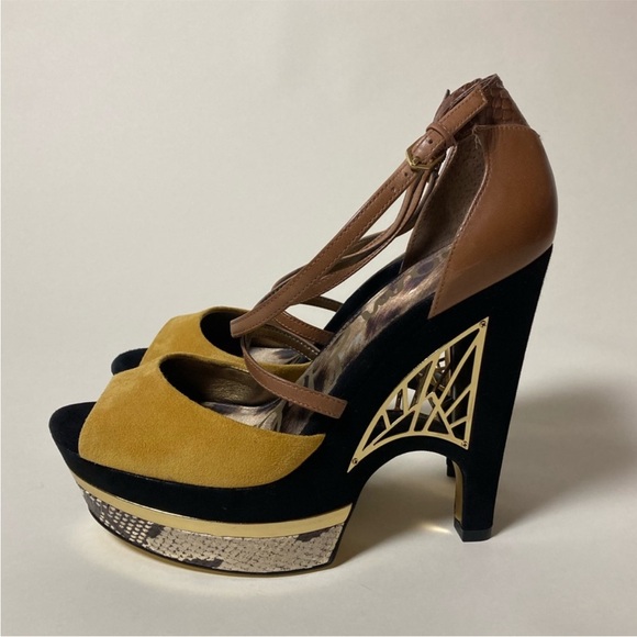 Shoes - Sam Edelman Women’s Suede Teagan Platform Wedge Heel Shoe 8.5 NEW NWOB NWOT